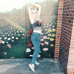 🆕65% off Free People Sun Chaser Dusty Blue Jeans